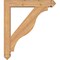 Ekena Millwork Funston Arts and Crafts Smooth Bracket w/ Offset Brace, Western Red Cedar, 5 1/2"W x 28"D x 32"H BKT0604X28X32FST03SWR - alternate 2